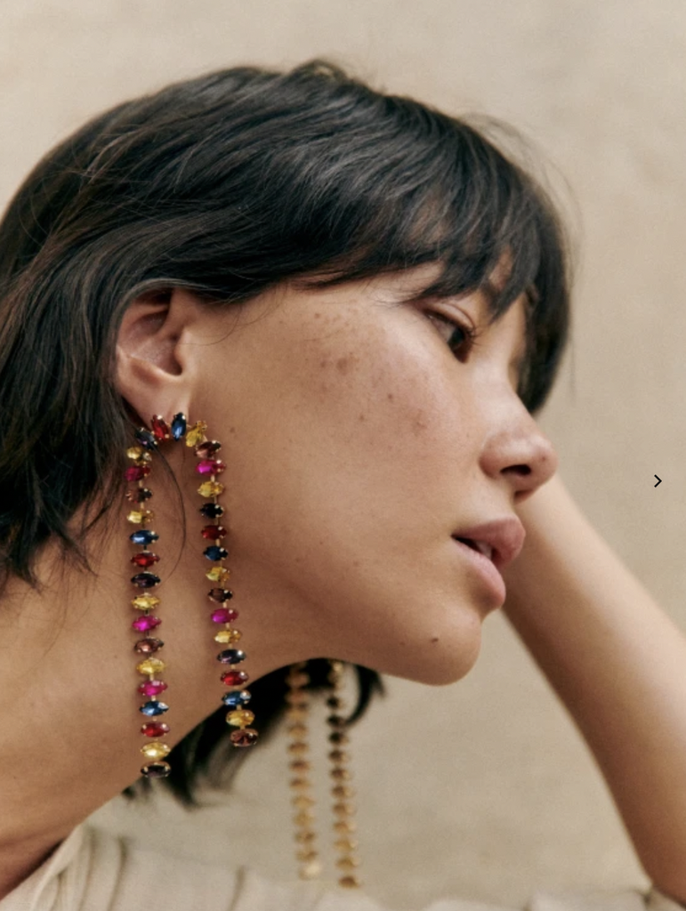 LOC - Sezane - Boucles d'oreilles Abby multicolor  - A1309