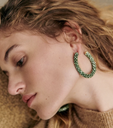 LOC - Sezane - Boucles d'oreilles Athena vert - A1310