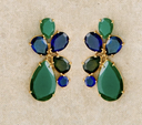 LOC - Sezane - Boucles d'oreilles Miranda vert - A1311