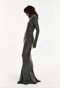 ESSENTIEL - Robe longue argent - C03472