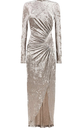 ESSENTIEL - Robe longue argent - C03472