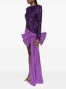 Rotate - Robe sequins noeud mauve - C03477