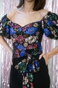Self-Portrait - Combinaison noire sequins  - C02902