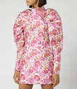 Rotate - Robe rose fleurie courte - C03481