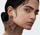 LOC - OLIVIA DAR - Bijoux - Boucles D'oreilles PRIMROSE Bronze - A1314