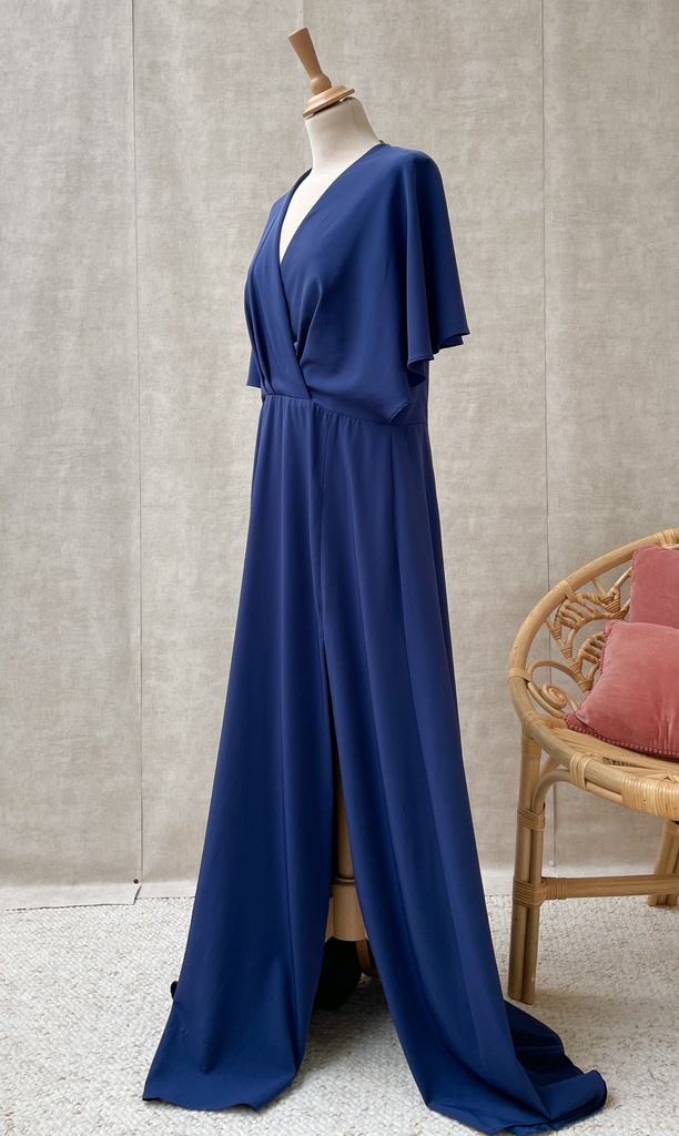 Atelier Emé - Robe longue bleue  - C02889