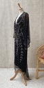 ASOS - Robe noire perles et sequins argentés - C03336