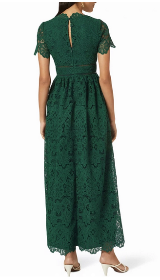 ABERCROMBIE & FITCH - Robe longue verte  - C03035