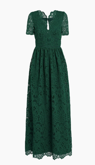 ABERCROMBIE & FITCH - Robe longue verte  - C03035