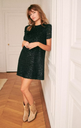 ABERCROMBIE & FITCH - Robe longue verte  - C03035