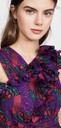 ULLA JOHNSON - Robe mi longue motifs  - C03497