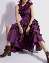 ULLA JOHNSON - Robe mi longue motifs  - C03497