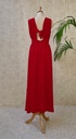 HARPE - Robe longue rouge  - C02176