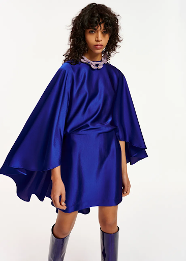 ESSENTIEL - Robe courte bleue  - C03507