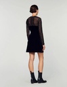 SANDRO - Robe courte noire  - C03511
