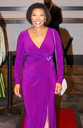RALPH LAUREN - Robe longue mauve  - C03515