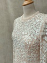 NEEDLE & THREAD - Robe longue sequin blanc  - C03522