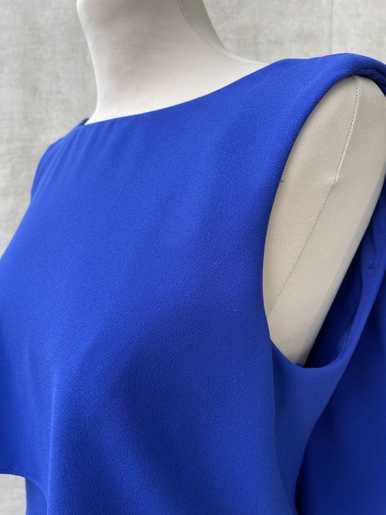 ADOLFO DOMINGUEZ - Robe longue bleue  - C03321