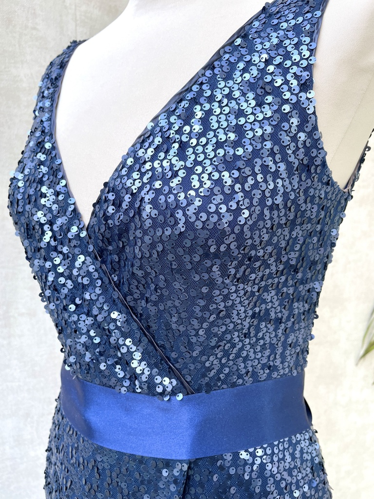 SPELL - Robe longue bleue  - C01752