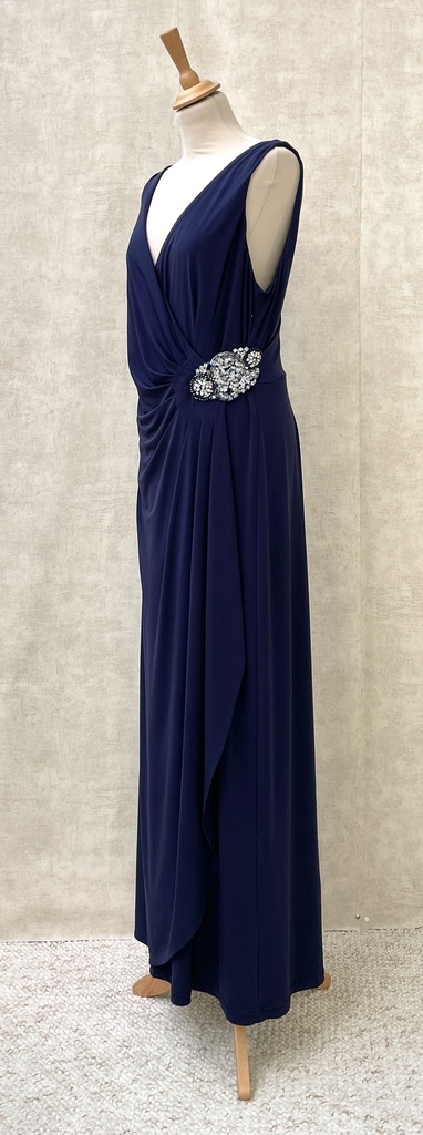 CALVIN KLEIN - Robe longue bleue  - C01815