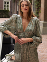 BASH - Robe longue vert argent - C03529