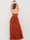 FOR LOVE & LEMONS - Robe longue tulle terracota - C03531