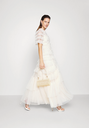 NEEDLE & THREAD - Robe longue tulle beige - C03532
