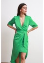 JANE WOOD - Robe mi-longue verte - C03533