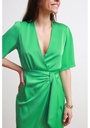 JANE WOOD - Robe mi-longue verte - C03533