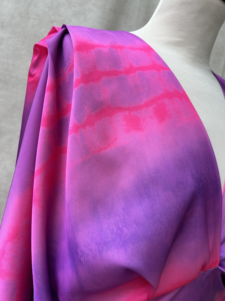 Holly & Joey - Robe longue rose mauve - C03367