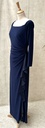 RALPH LAUREN - Robe longue bleu marine - C02704