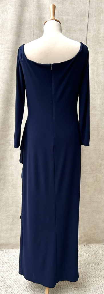 RALPH LAUREN - Robe longue bleu marine - C02704
