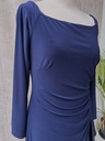 RALPH LAUREN - Robe longue bleu marine - C02704