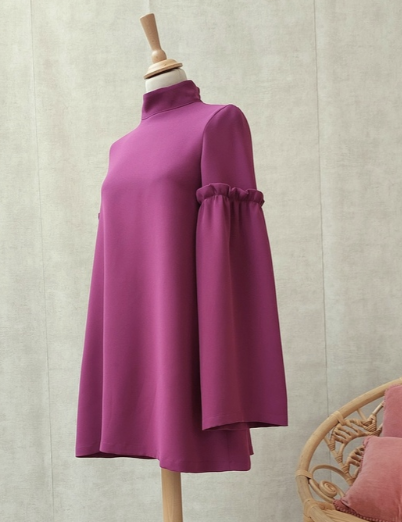 OUD PARIS - Robe courte mauve - C02594