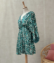 RELISH - Robe courte verte  - C02591