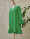 ESSENTIEL - Robe courte verte  - C02443