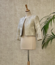 TARA JARMON - Veste  beige relief  - C02298