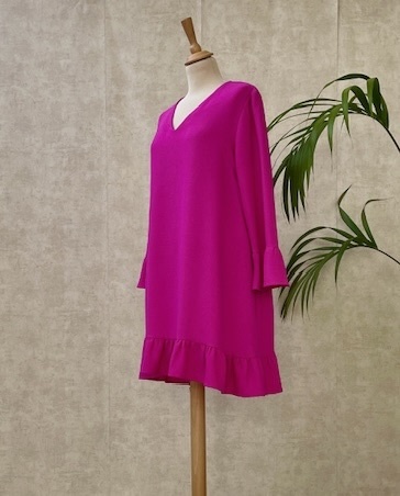 ESSENTIEL - Robe courte fushia  - C02445