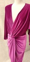 COOSY - Robe longue velours mauve  - C03535