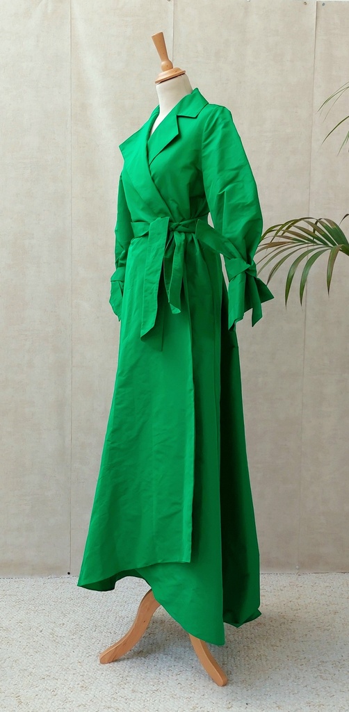CAROLINA HERRERA- Robe longue verte  - C03540