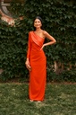Cardié - Robe one shoulder rouge - C03379