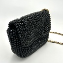 Purificacion Garcia - Sac noir avec perles - A1342