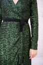 Andamane - Robe longue sequins verts - C02908