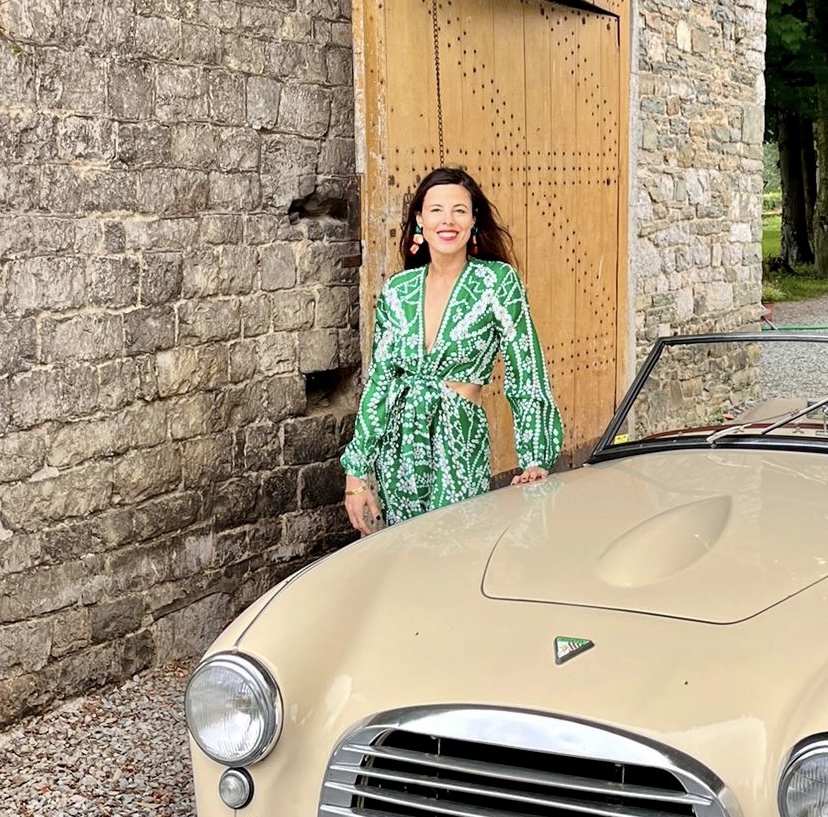 Ralda - Robe Longue Verte Fleuri - TRESSÉ - C03163