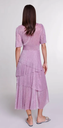MAJE - Robe mi-longue mauve  - C03547