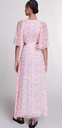 MAJE - Robe longue rose  - C03549