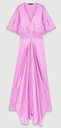 MAJE - Robe mi-longue rose  - C03550