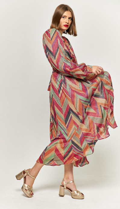 MAISON GUILLEMETTE - Robe longue multicolore  - C03553