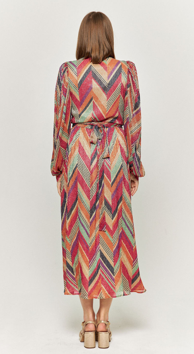 MAISON GUILLEMETTE - Robe longue multicolore  - C03553