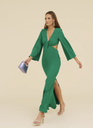 LADY PIPA - Robe longue verte - C03556